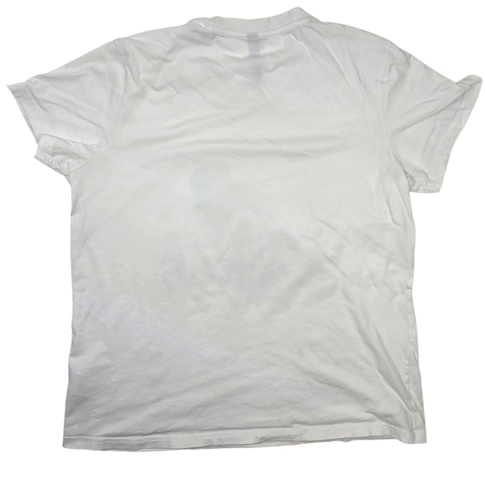 Adidas Womens Floral Graphic Logo T-Shirt White Short Sleeve XL H13771 - Picture 2 of 9